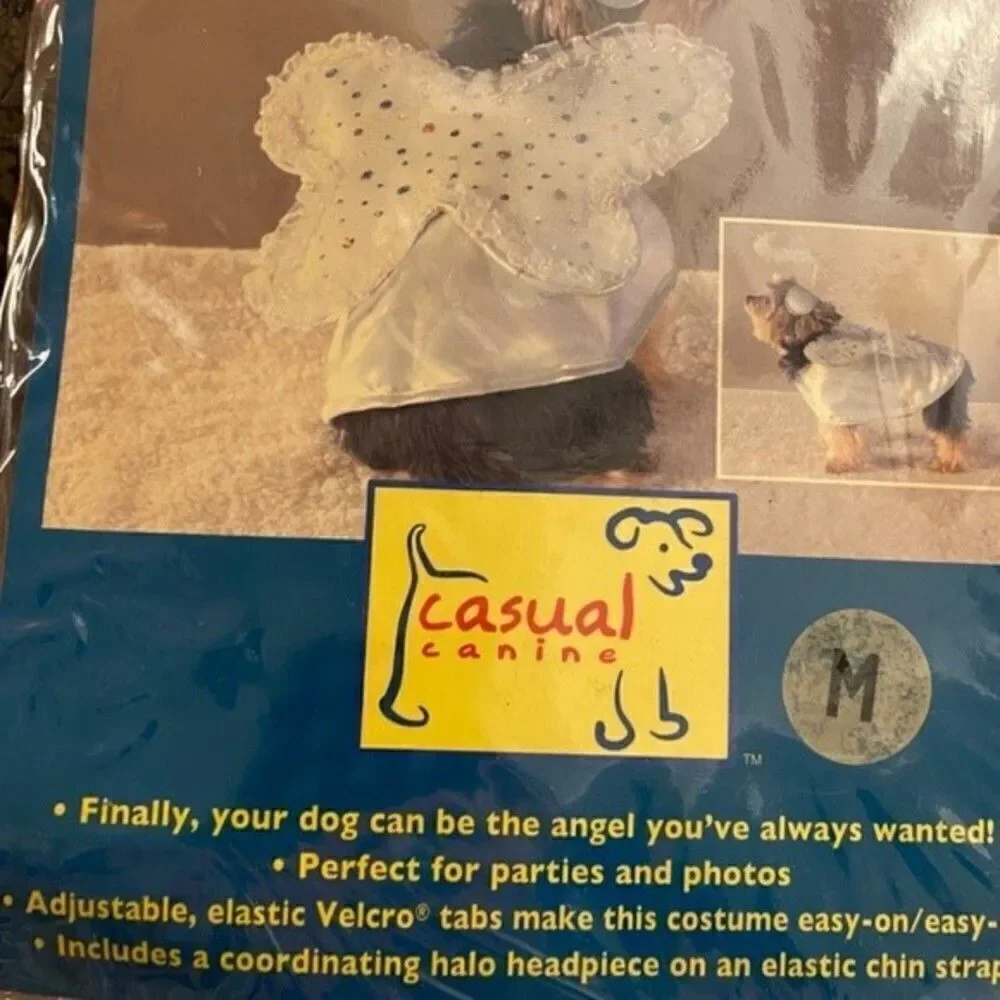 Casual Canine My Lil’ Angel Halloween Glitter Costume Size M